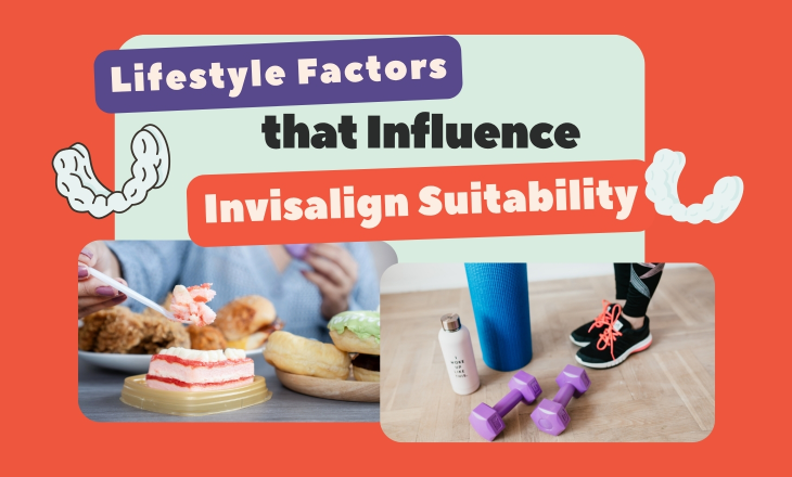 Two Image of Eating Food and Exercising Gear