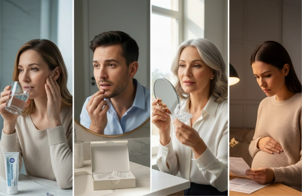 Four groups unsuitable for home whitening