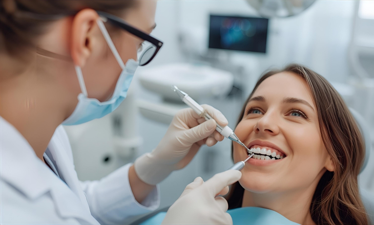 Dentist Examining Patient Teeth