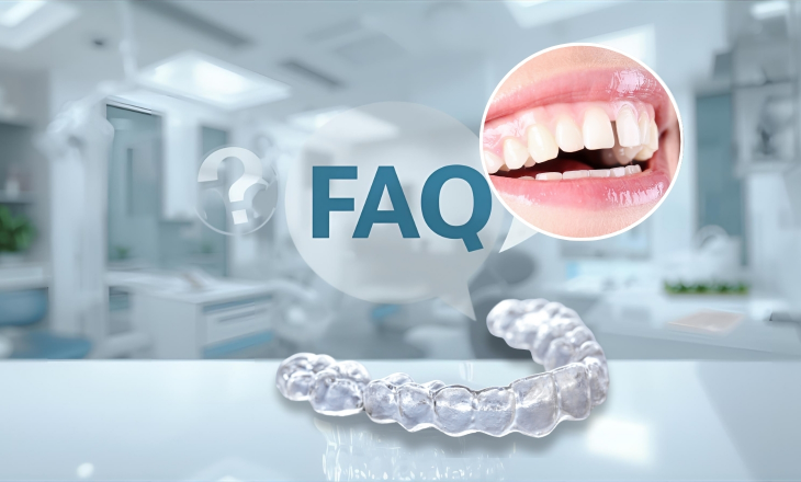 Invisalign Aligners Placed on a Desk