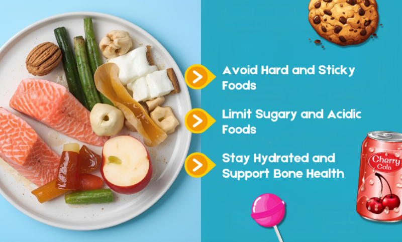 Plate with Healthy Soft Foods, Sugary snacks
