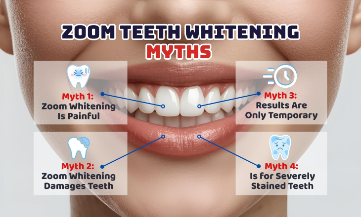 Teeth Whitening Myths Common Myths About Zoom Teeth Whitening Infographic