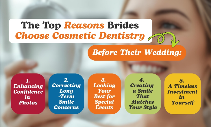 Smiling Woman Checking Her Teeth in a Dental Mirror