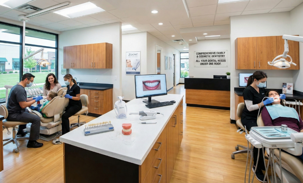 Multiple dental services in one clinic