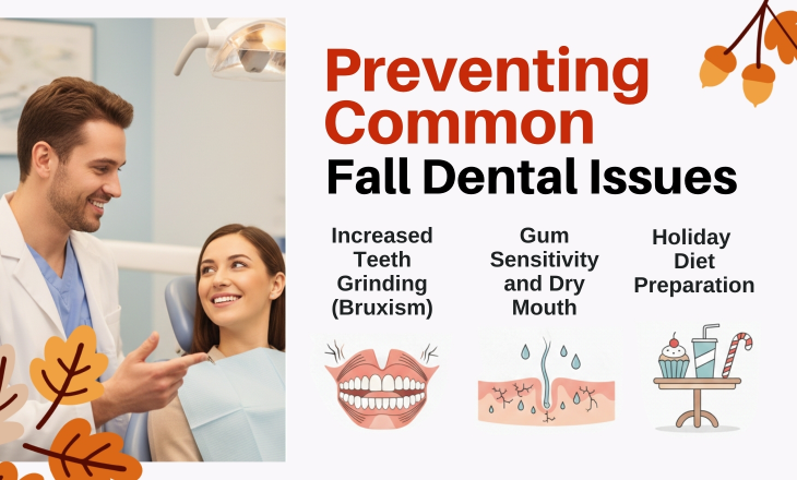 Preventing Common Fall Dental Issues Infographic