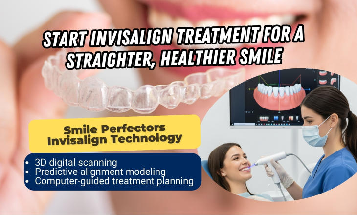 Invisalign Treatment Dentist Performing 3D Dental Scan