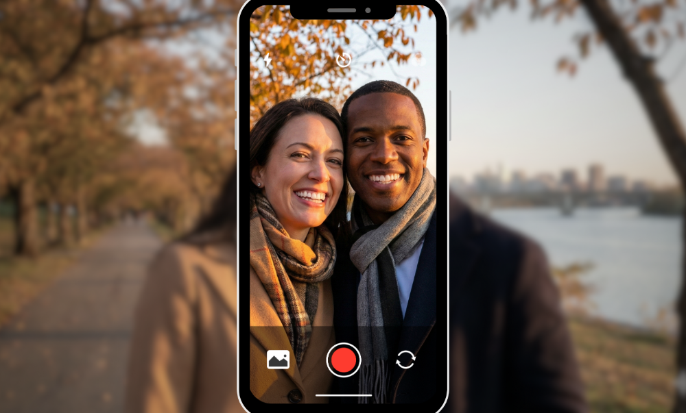 Smiling professional couple