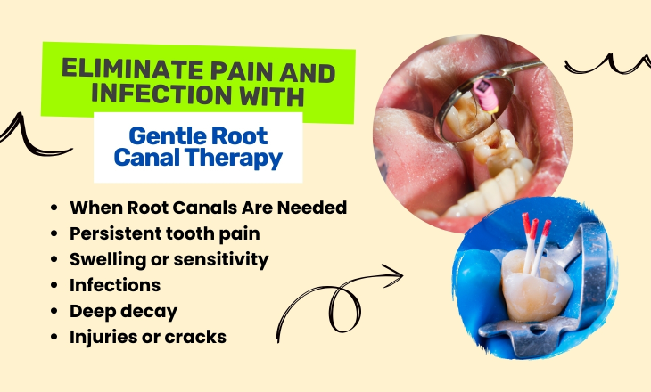 Root Canal Therapy Root Canal Therapy and Tooth Cavity Close up