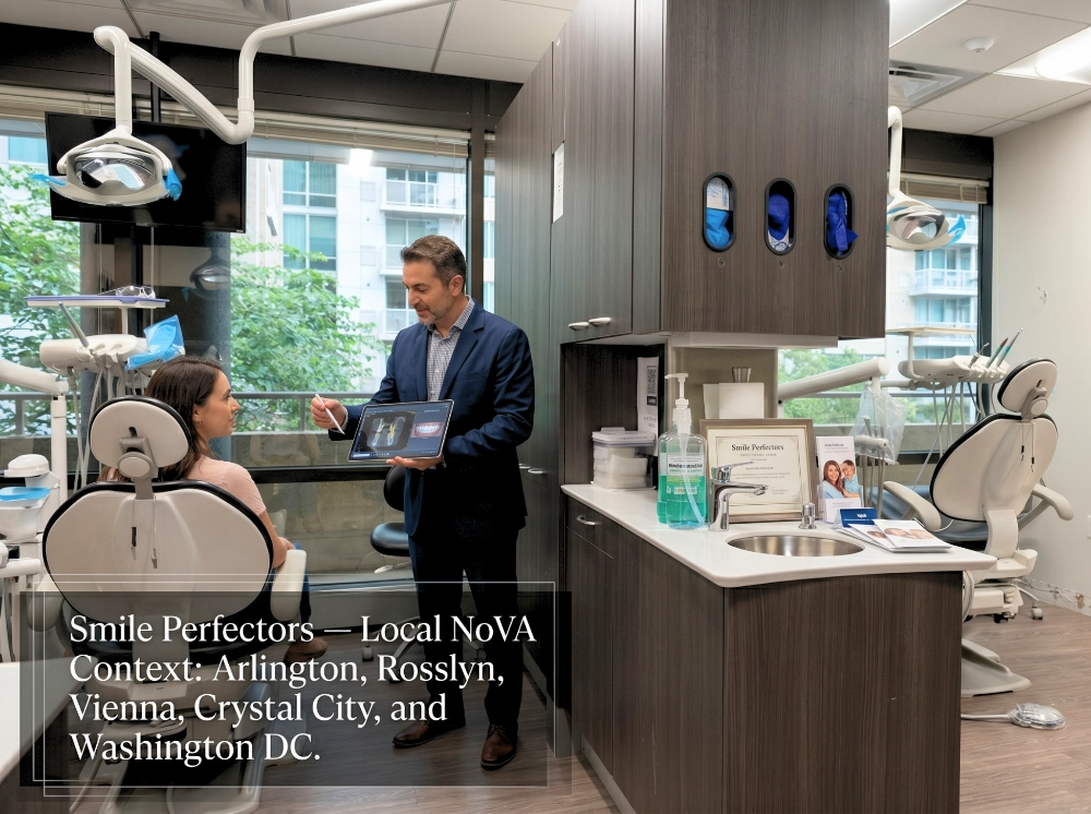 SmilePefectors dental consultation scene inside Smile Perfectors