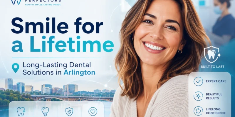 Woman with warm birght smile featuring a smile for lifetime amd long-lasting dental solutions